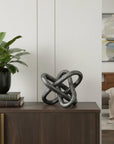 Petite Silver Metal Chain Link Sculpture