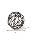 Silver Metal Tree Branch Sculpture