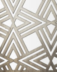 Set of Three Gold Metal Modern Abstract