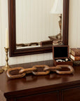 Brown Wooden Chain Link Decor Piece