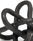 Petite Black Metal Chain Link Sculpture