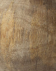 Set of Three 5" Brown Solid Wood Decorative Orb