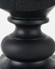 Black Resin Suited Fox Bust Sculpture
