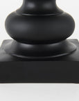 Black Resin Suited Fox Bust Sculpture