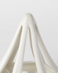 9" White Stainless Steel Tabletop Sculpture