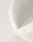 Petite White Marble Circular Sculpture