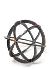Petite Black Metal Circular Decorative Object