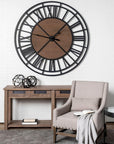 Petite Black Metal Circular Decorative Object