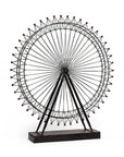 Metal And Wood London Eye Moveable Sculpture