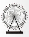 Metal And Wood London Eye Moveable Sculpture