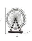 Metal And Wood London Eye Moveable Sculpture