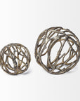 Petite Gold Metal Tree Branch Sculpture