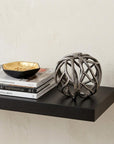 Petite Silver Metal Tree Branch Sculpture