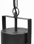 Black Lantern Metal Dimmable Ceiling Light With Black Shades