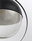 Black Metal Sphere Pendant Hanging Light