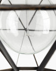 Black Metal Geometric Globe Hanging Light