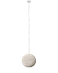 Whitewash Beaded Ball Hanging Pendent Light