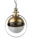 Gold Metal Sphere Pendant Hanging Light