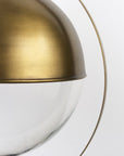 Gold Metal Sphere Pendant Hanging Light