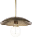 Hammered Gold Metal Hanging Pendant Light