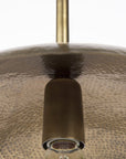 Hammered Gold Metal Hanging Pendant Light