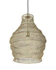 Gold Metal Wire Mesh Hanging Pendant Light