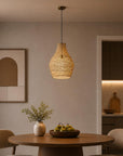 Gold Metal Wire Mesh Hanging Pendant Light