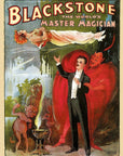 Vintage 1934 Blackstone Magic Unframed Print Wall Art