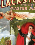 Vintage 1934 Blackstone Magic Unframed Print Wall Art