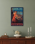 Vintage 1935 Atlantic City Travel Unframed Print Wall Art