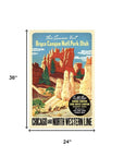 Vintage 1950s Bryce Canyon National Park Unframed Print Wall Art