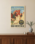 Vintage 1950s Bryce Canyon National Park Unframed Print Wall Art
