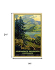Vintage 1920S Adirondack Mountains Unframed Print Wall Art