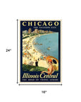 Vintage 1929 Chicago Vacation Travel Unframed Print Wall Art