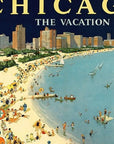 Vintage 1929 Chicago Vacation Travel Unframed Print Wall Art