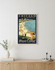 Vintage 1929 Chicago Vacation Travel Unframed Print Wall Art
