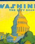 Washington Dc Vintage Travel Unframed Print Wall Art