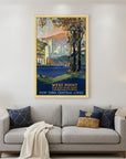 West Point New York Vintage Travel Unframed Print Wall Art