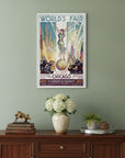 Vintage 1933 Chicago Worlds Fair Unframed Print Wall Art