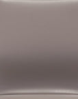 Taupe and Silver Swivel Faux Leather Conference Office Chair