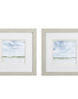 Set of Two Landscape Abstract Watercolor Wall Art