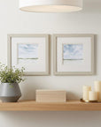 Set of Two Landscape Abstract Watercolor Wall Art