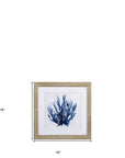 Set of Two Navy Underwater Coral Watercolor Wall Art