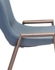 Set of Two 29" Gray And Brown Faux Leather And Steel Low Back Bar Height Bar Chairs