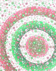 88" X 84" Green Red And White Floral Cotton Hanging Tapestry