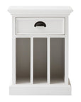24" Solid Wood and Wood Nightstand