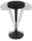 Black and Gray Adjustable Height Swivel Office Chair