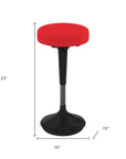 Red and Black Adjustable Height Swivel Office Chair
