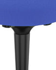 Blue and Black Adjustable Height Swivel Office Chair