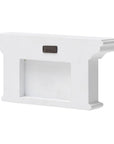 Classic White Two Hook Hanging Coat Rack